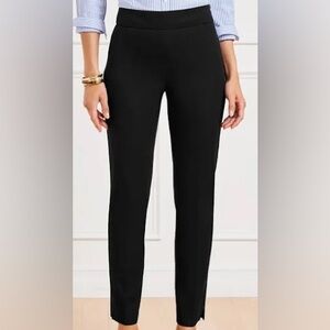 Talbots Classic Black Skinny Pants Chatham side zip